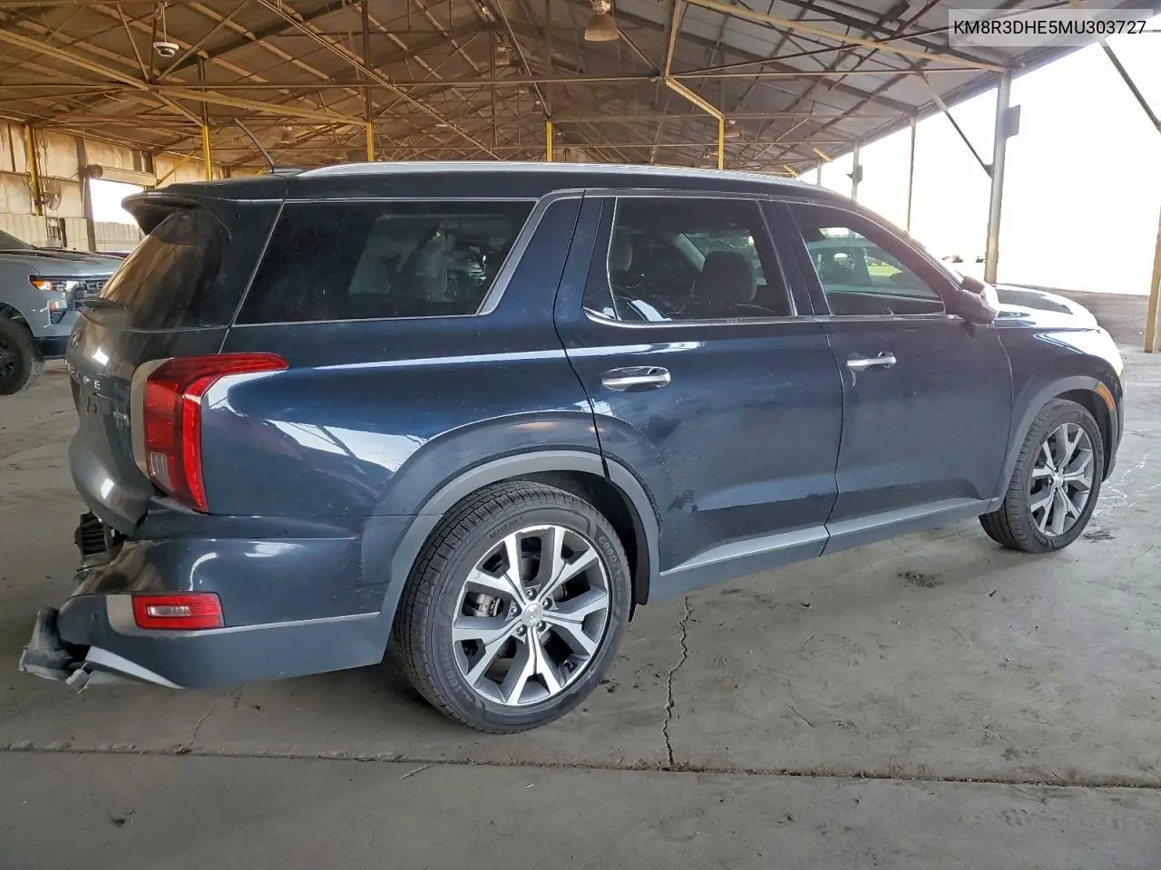 KM8R3DHE5MU303727 2021 Hyundai Palisade Sel