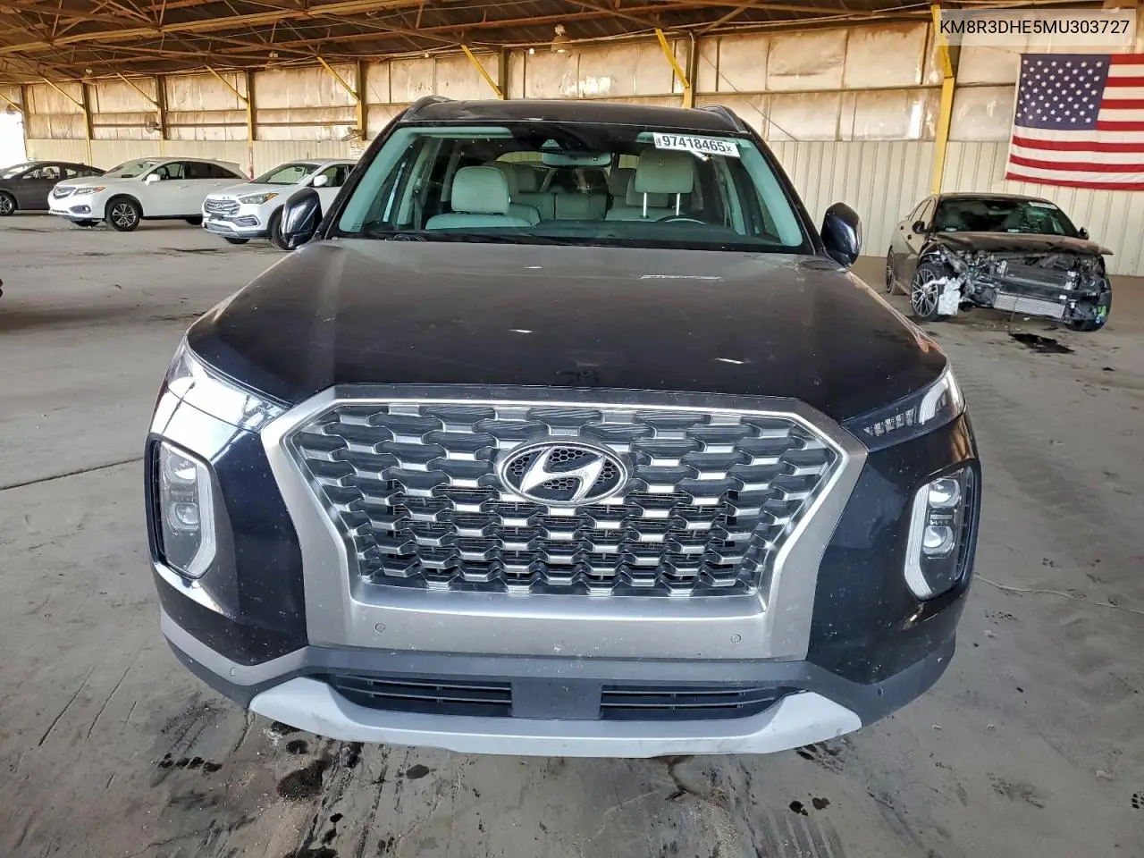 KM8R3DHE5MU303727 2021 Hyundai Palisade Sel