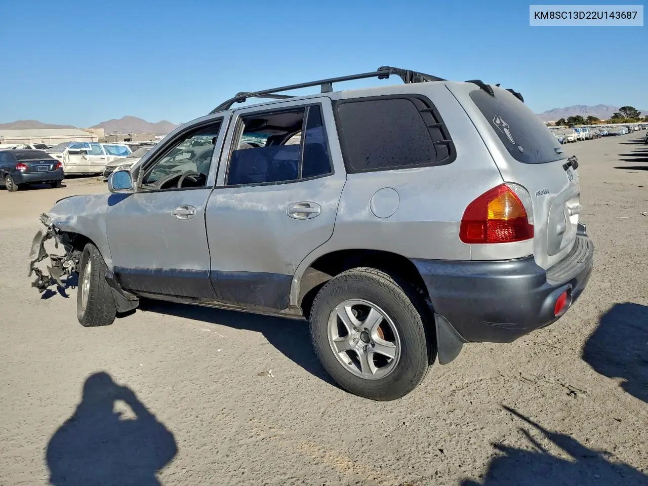 KM8SC13D22U143687 2002 Hyundai Santa Fe Gls
