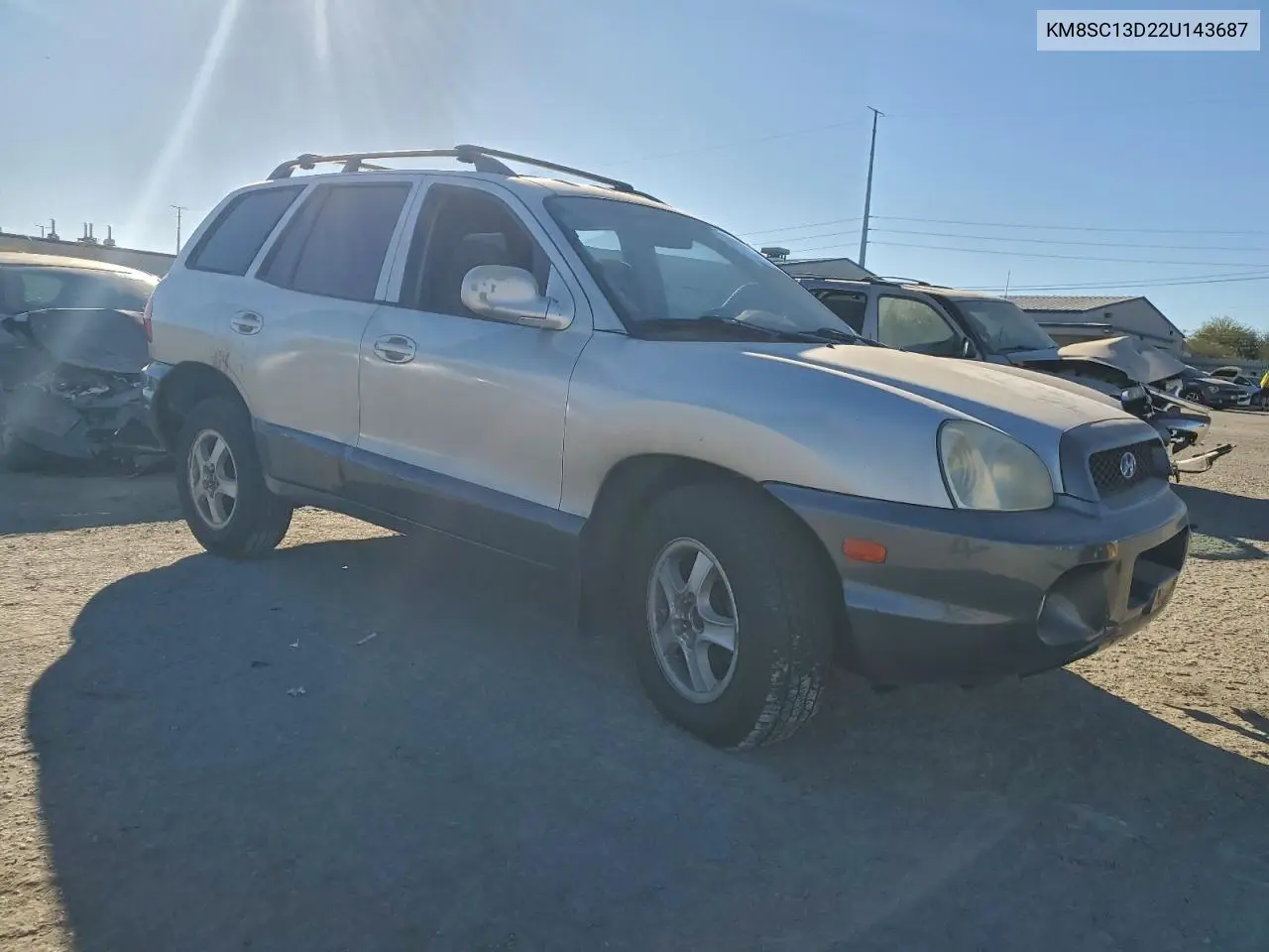 KM8SC13D22U143687 2002 Hyundai Santa Fe Gls