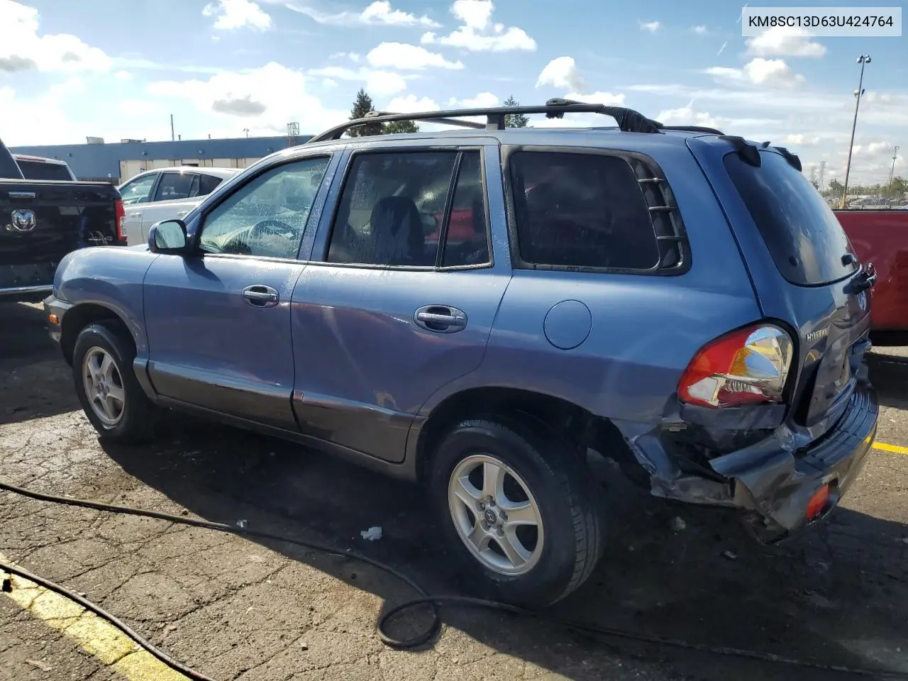 KM8SC13D63U424764 2003 Hyundai Santa Fe Gls