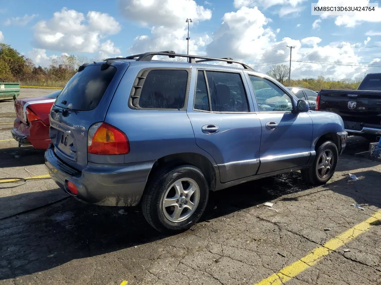 KM8SC13D63U424764 2003 Hyundai Santa Fe Gls
