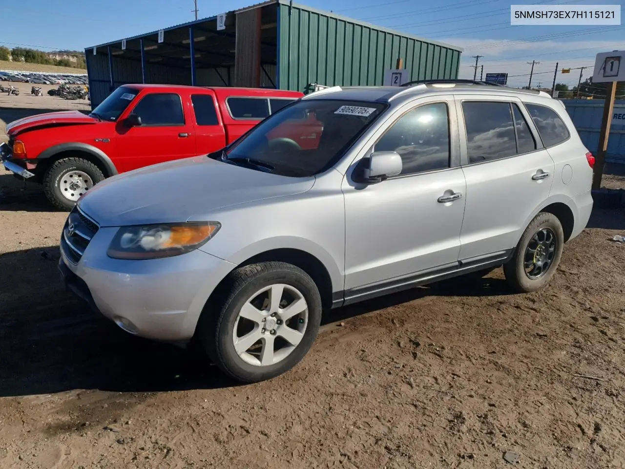5NMSH73EX7H115121 2007 Hyundai Santa Fe Se