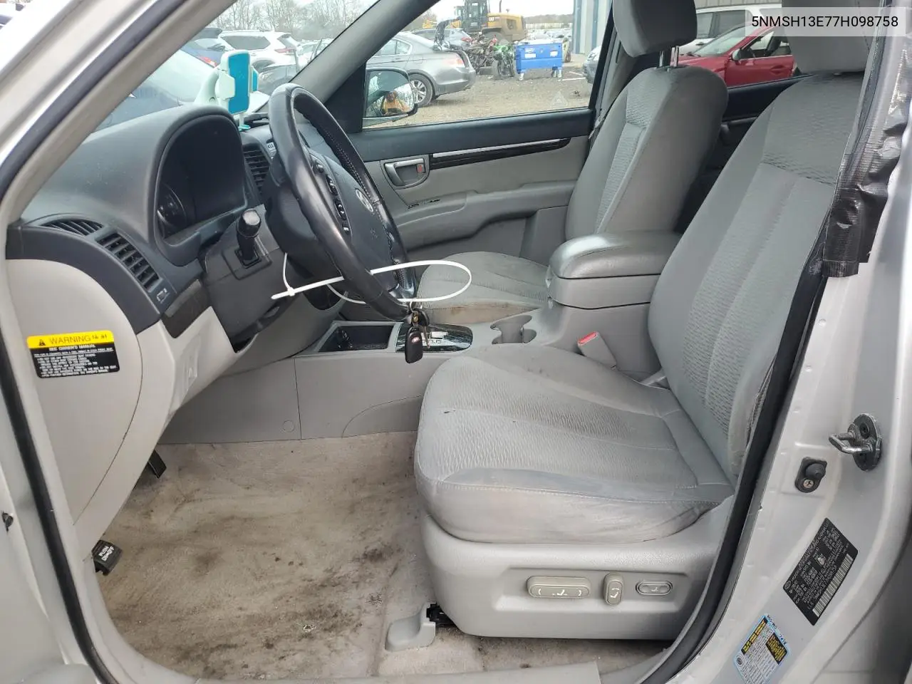 5NMSH13E77H098758 2007 Hyundai Santa Fe Se