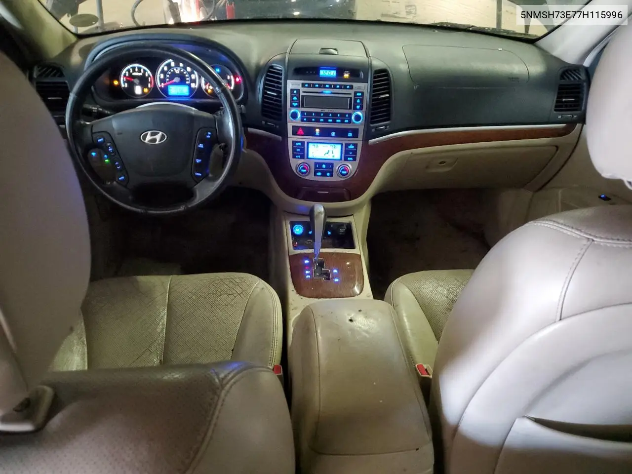 5NMSH73E77H115996 2007 Hyundai Santa Fe Se
