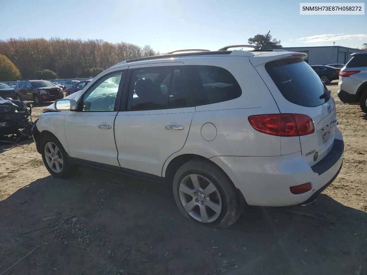 5NMSH73E87H058272 2007 Hyundai Santa Fe Se