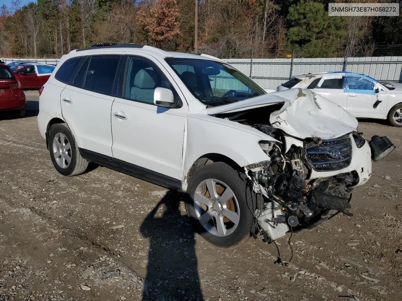 5NMSH73E87H058272 2007 Hyundai Santa Fe Se