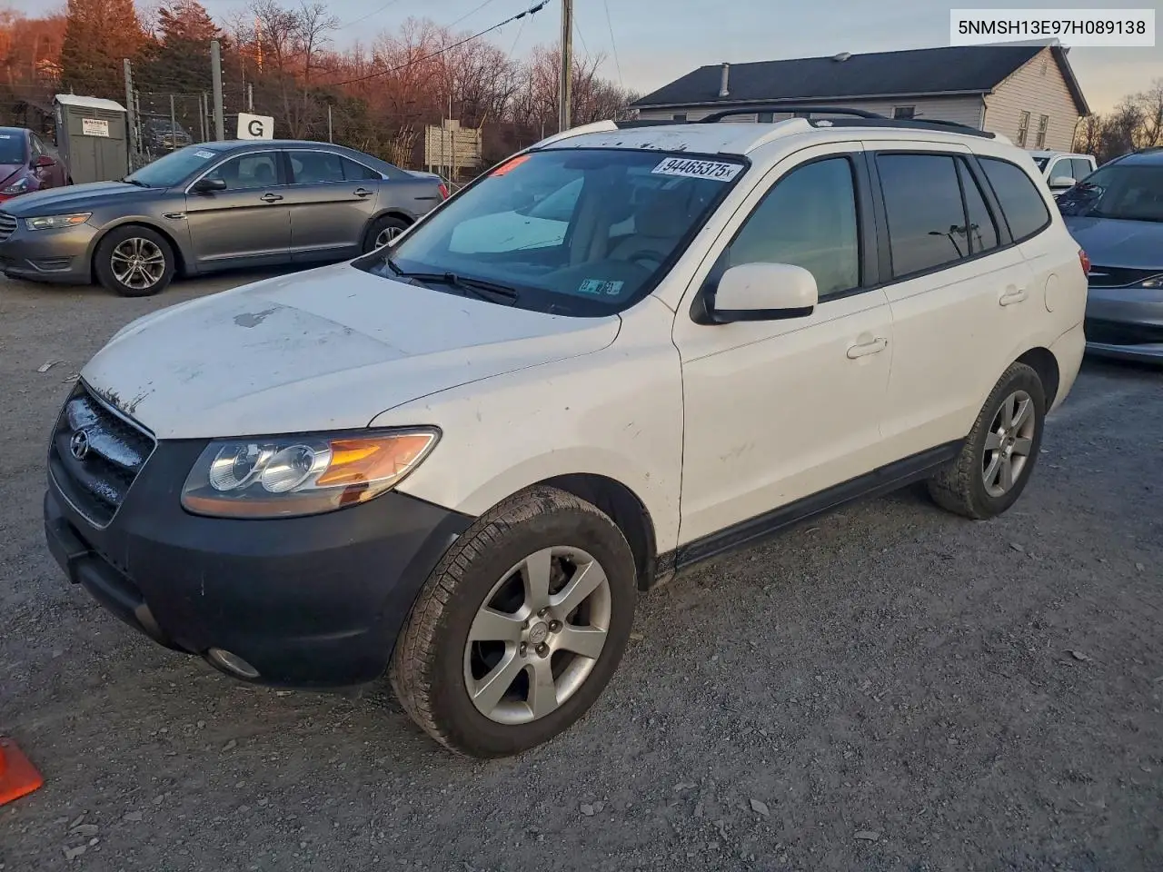 5NMSH13E97H089138 2007 Hyundai Santa Fe Se