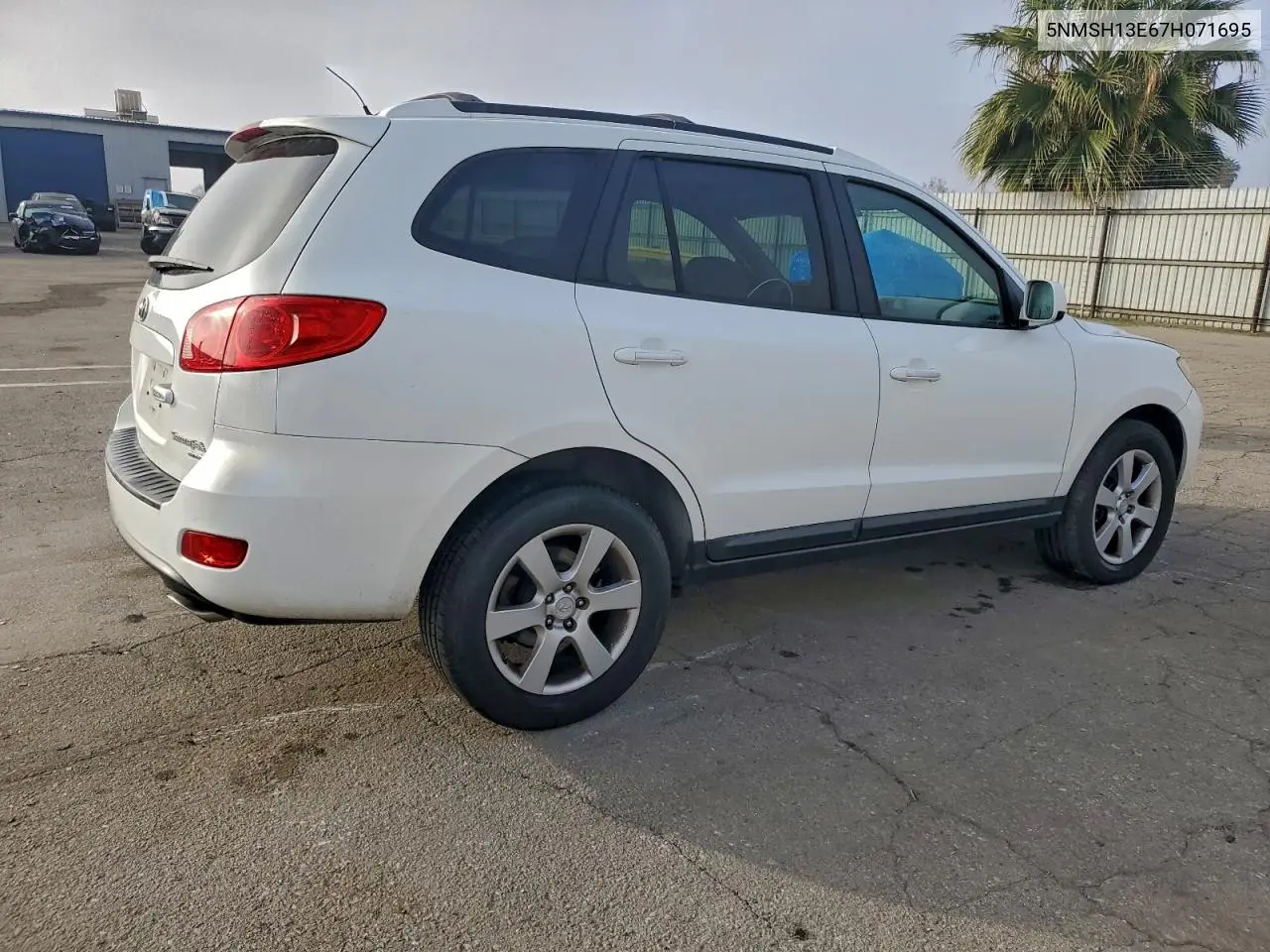 5NMSH13E67H071695 2007 Hyundai Santa Fe Se