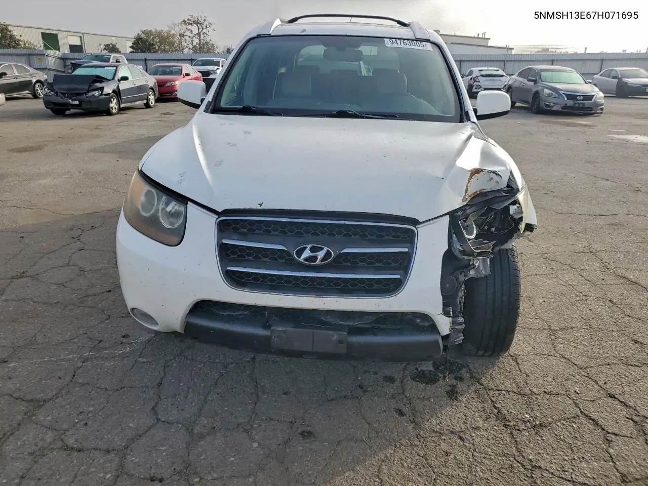 5NMSH13E67H071695 2007 Hyundai Santa Fe Se