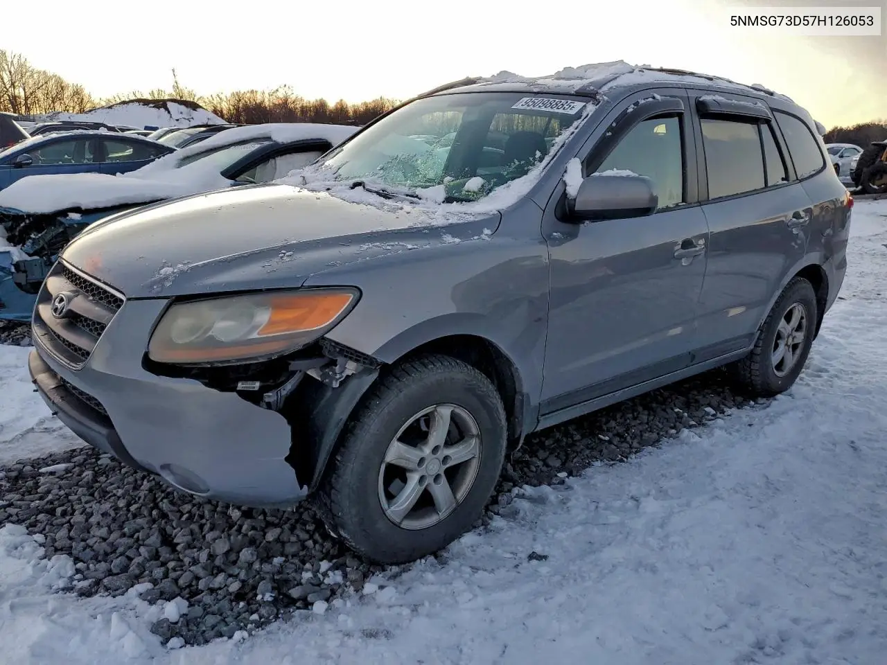5NMSG73D57H126053 2007 Hyundai Santa Fe Gls