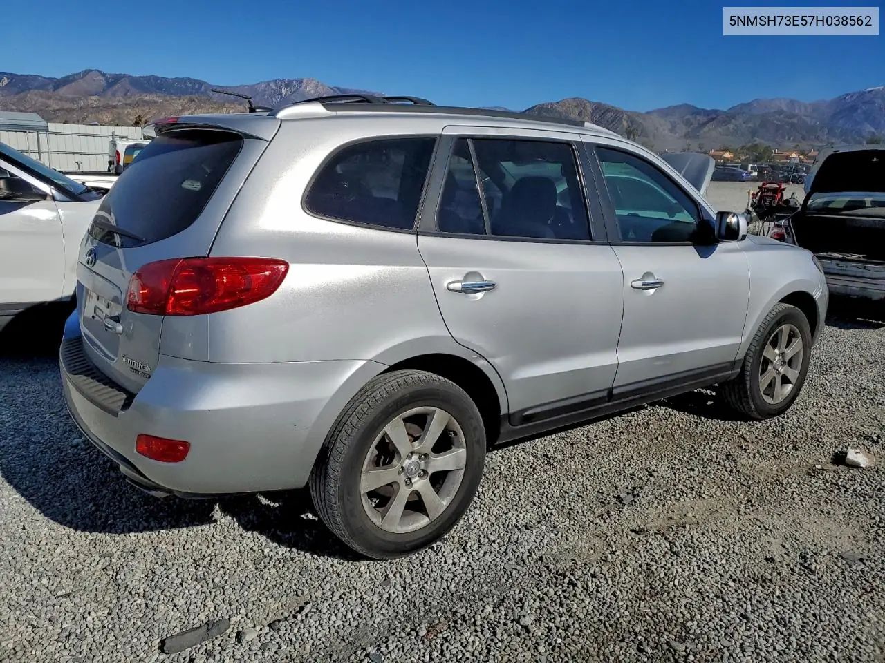 5NMSH73E57H038562 2007 Hyundai Santa Fe Se