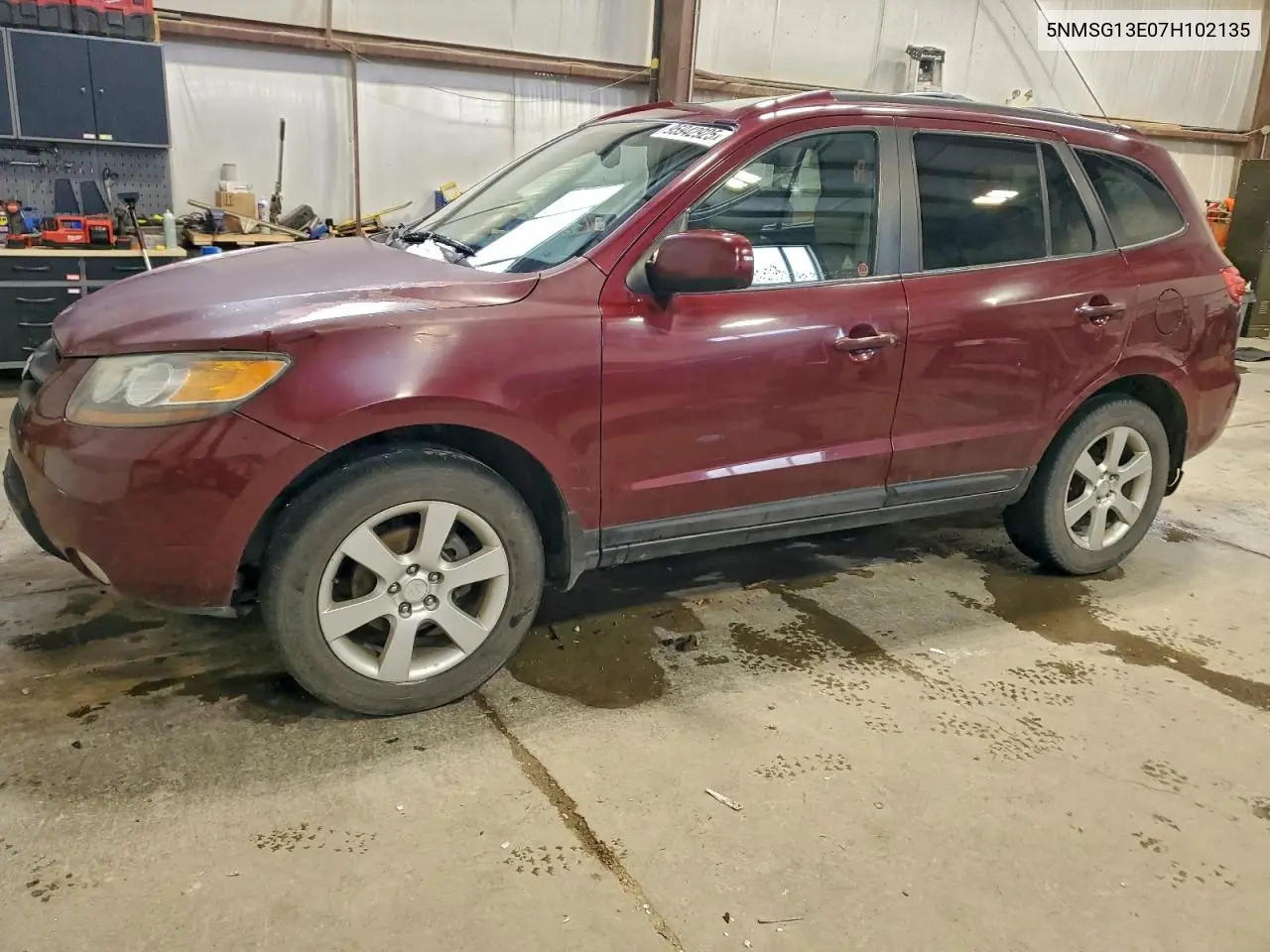 5NMSG13E07H102135 2007 Hyundai Santa Fe Gl
