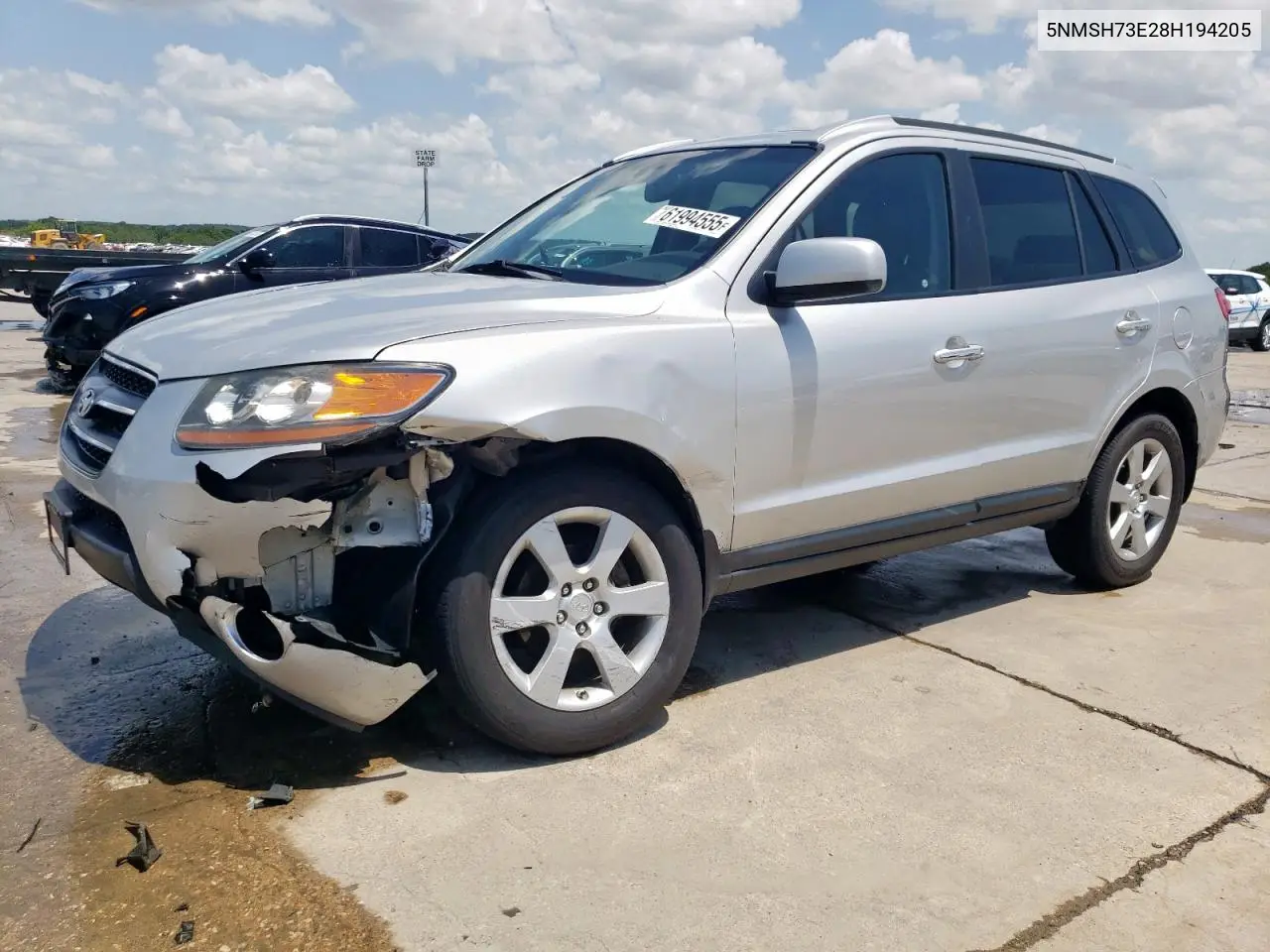 5NMSH73E28H194205 2008 Hyundai Santa Fe Se