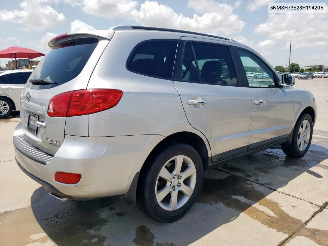5NMSH73E28H194205 2008 Hyundai Santa Fe Se