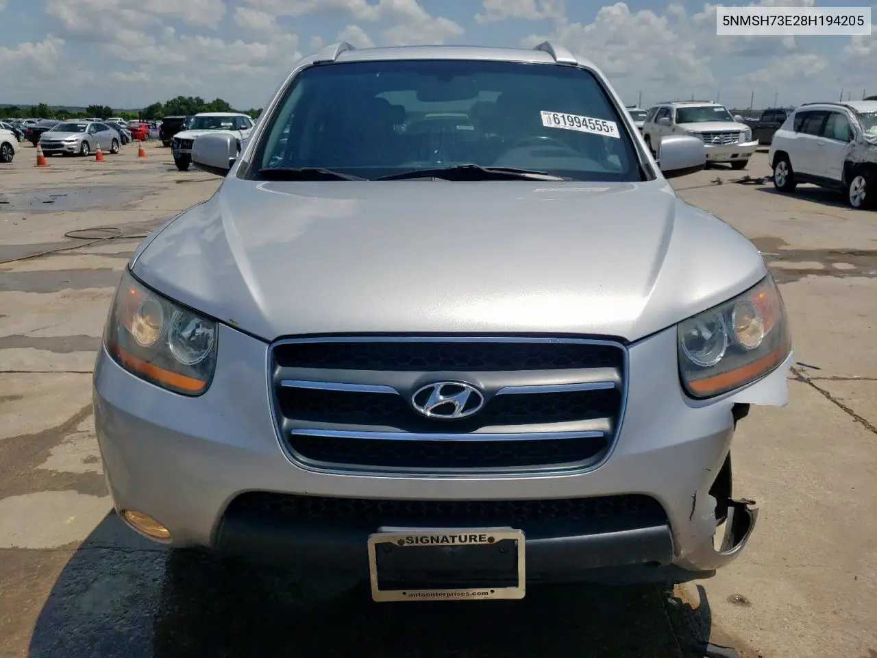 5NMSH73E28H194205 2008 Hyundai Santa Fe Se
