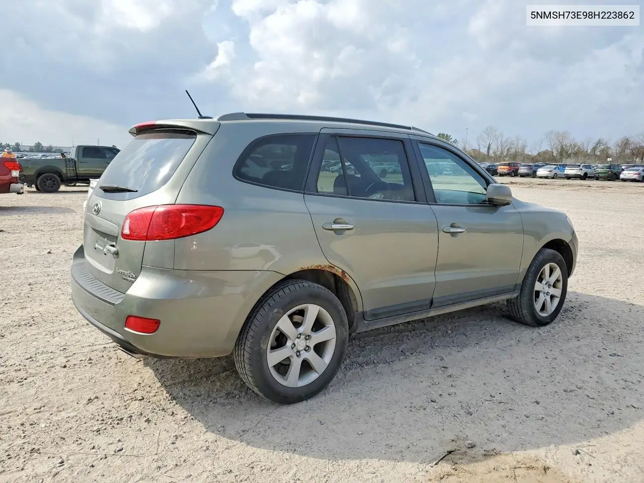 5NMSH73E98H223862 2008 Hyundai Santa Fe Se