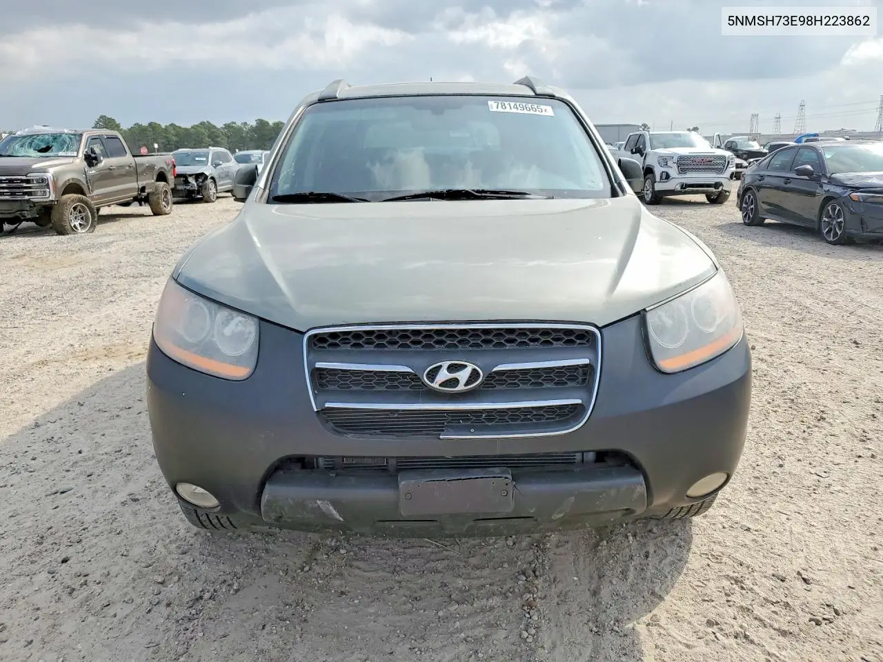5NMSH73E98H223862 2008 Hyundai Santa Fe Se