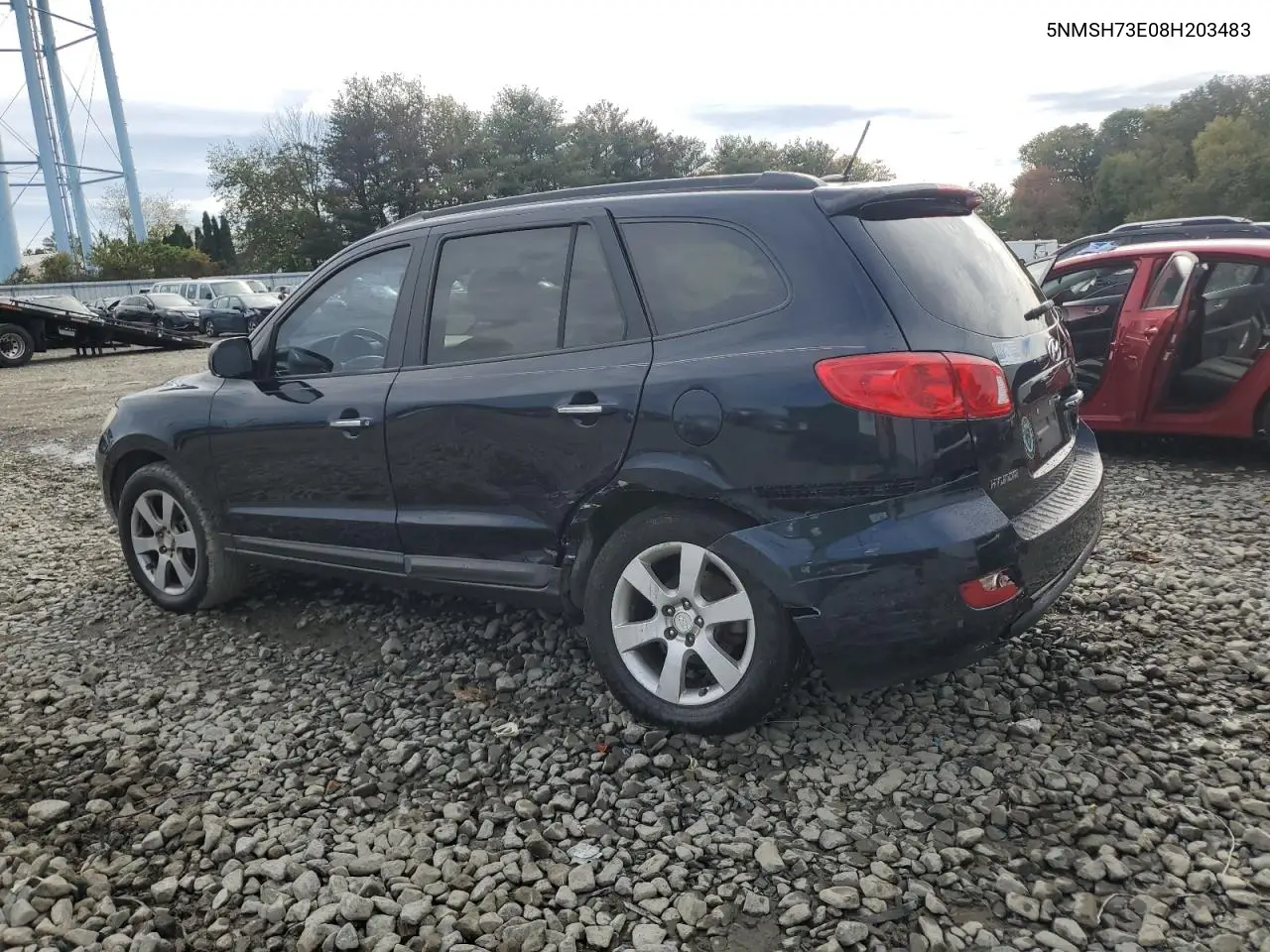 5NMSH73E08H203483 2008 Hyundai Santa Fe Se