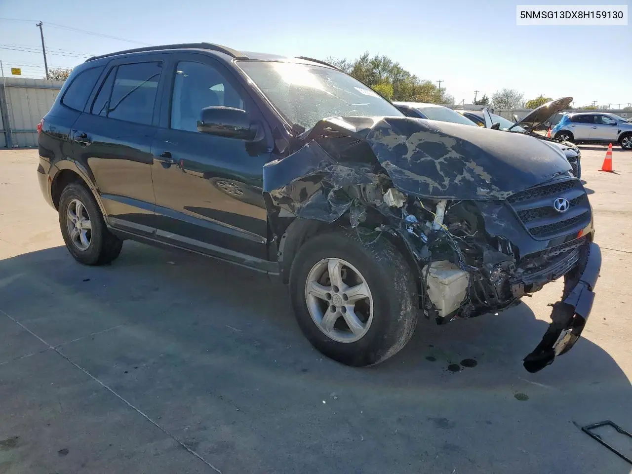 5NMSG13DX8H159130 2008 Hyundai Santa Fe Gls