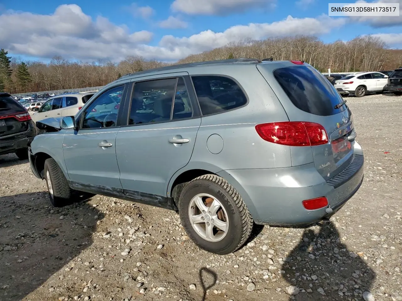 5NMSG13D58H173517 2008 Hyundai Santa Fe Gls