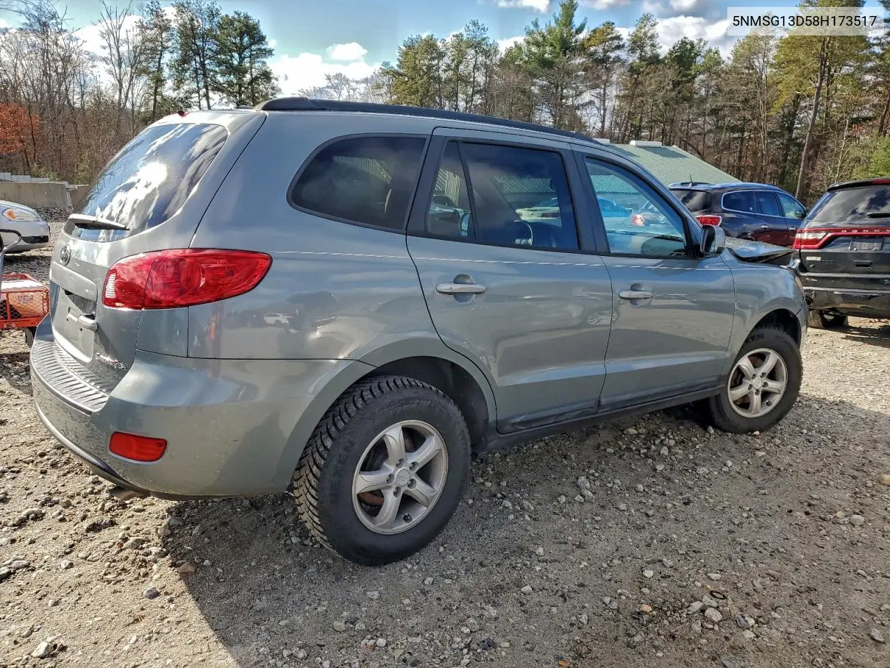 5NMSG13D58H173517 2008 Hyundai Santa Fe Gls