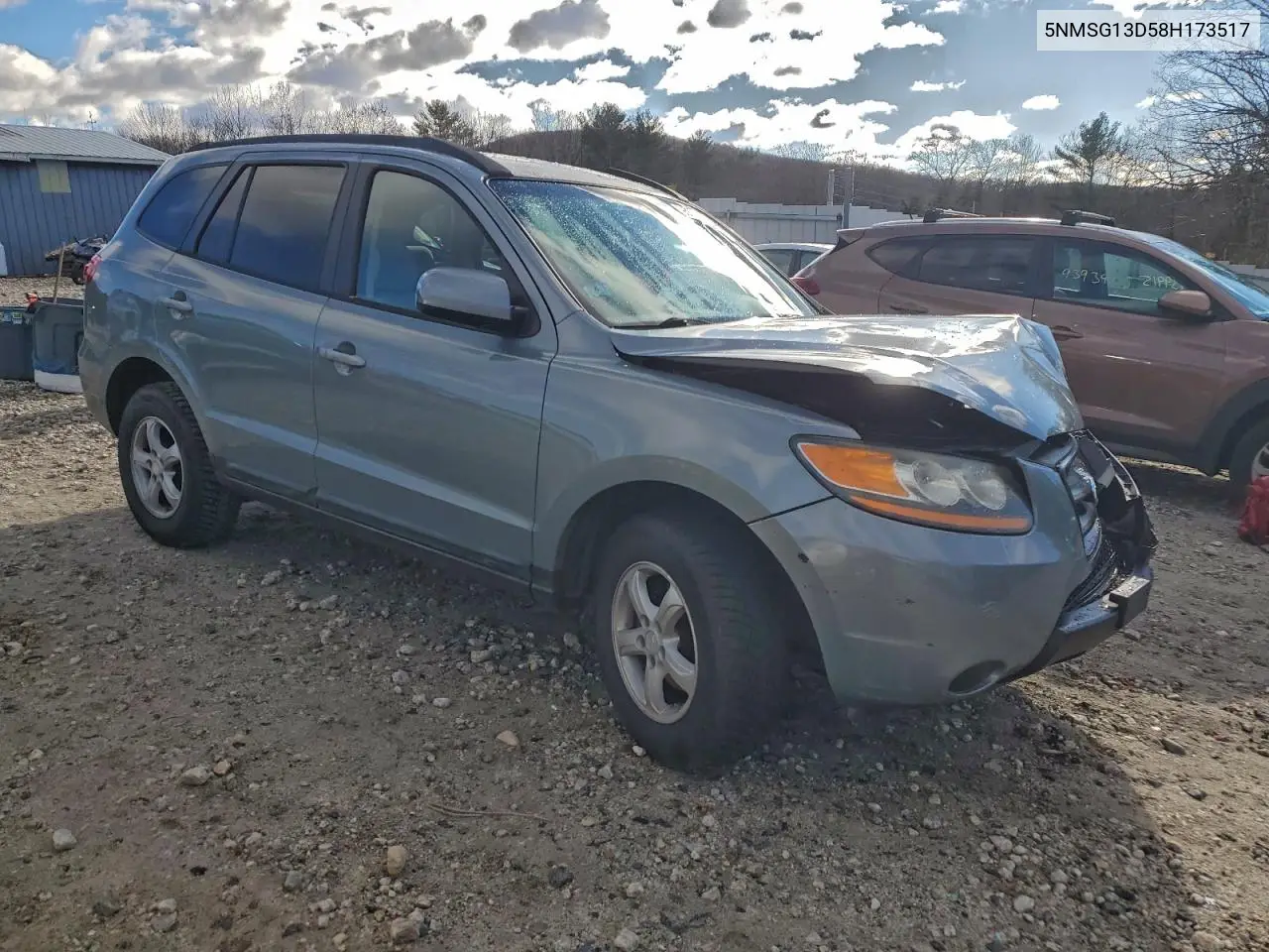 5NMSG13D58H173517 2008 Hyundai Santa Fe Gls