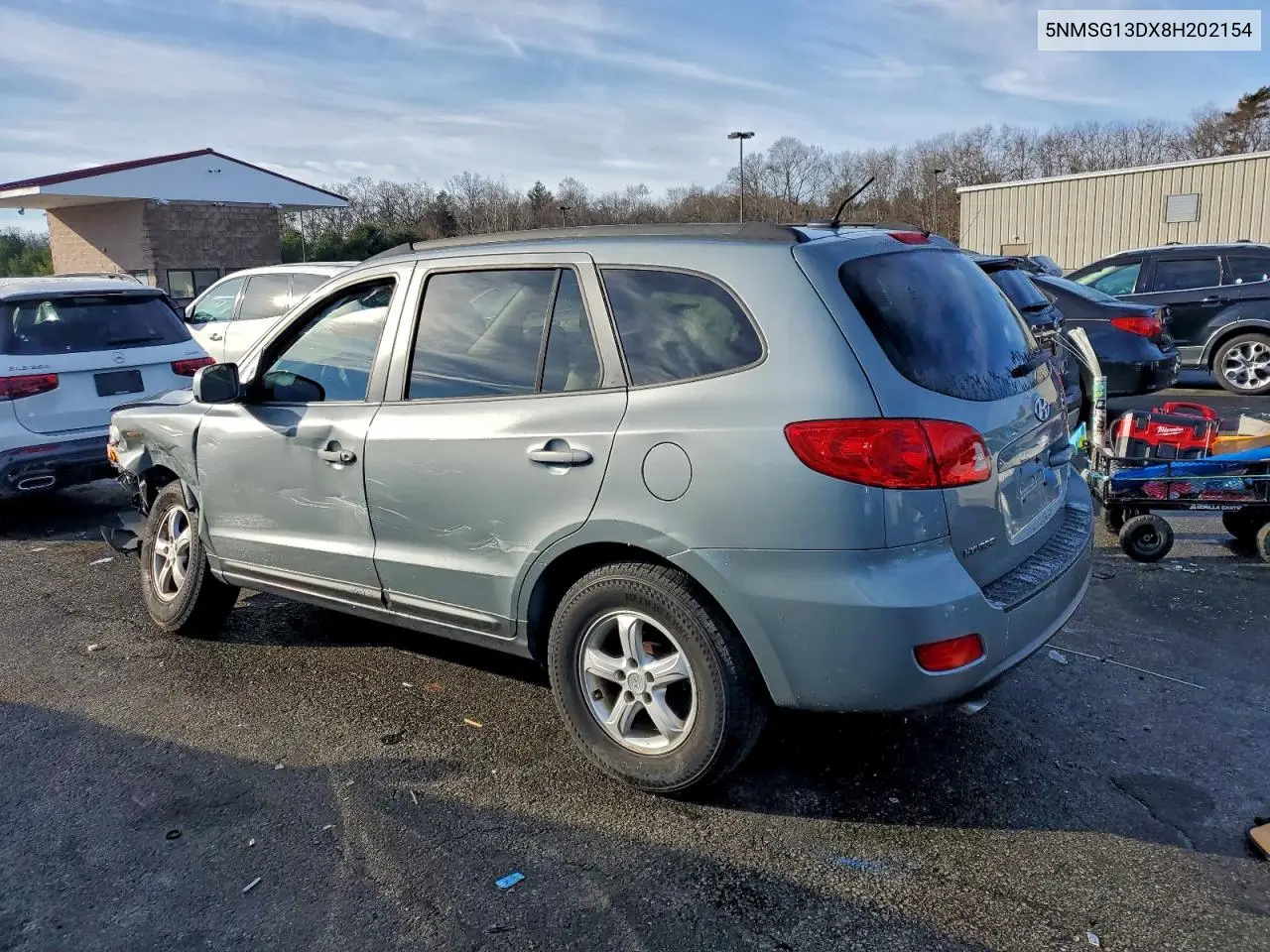 5NMSG13DX8H202154 2008 Hyundai Santa Fe Gls