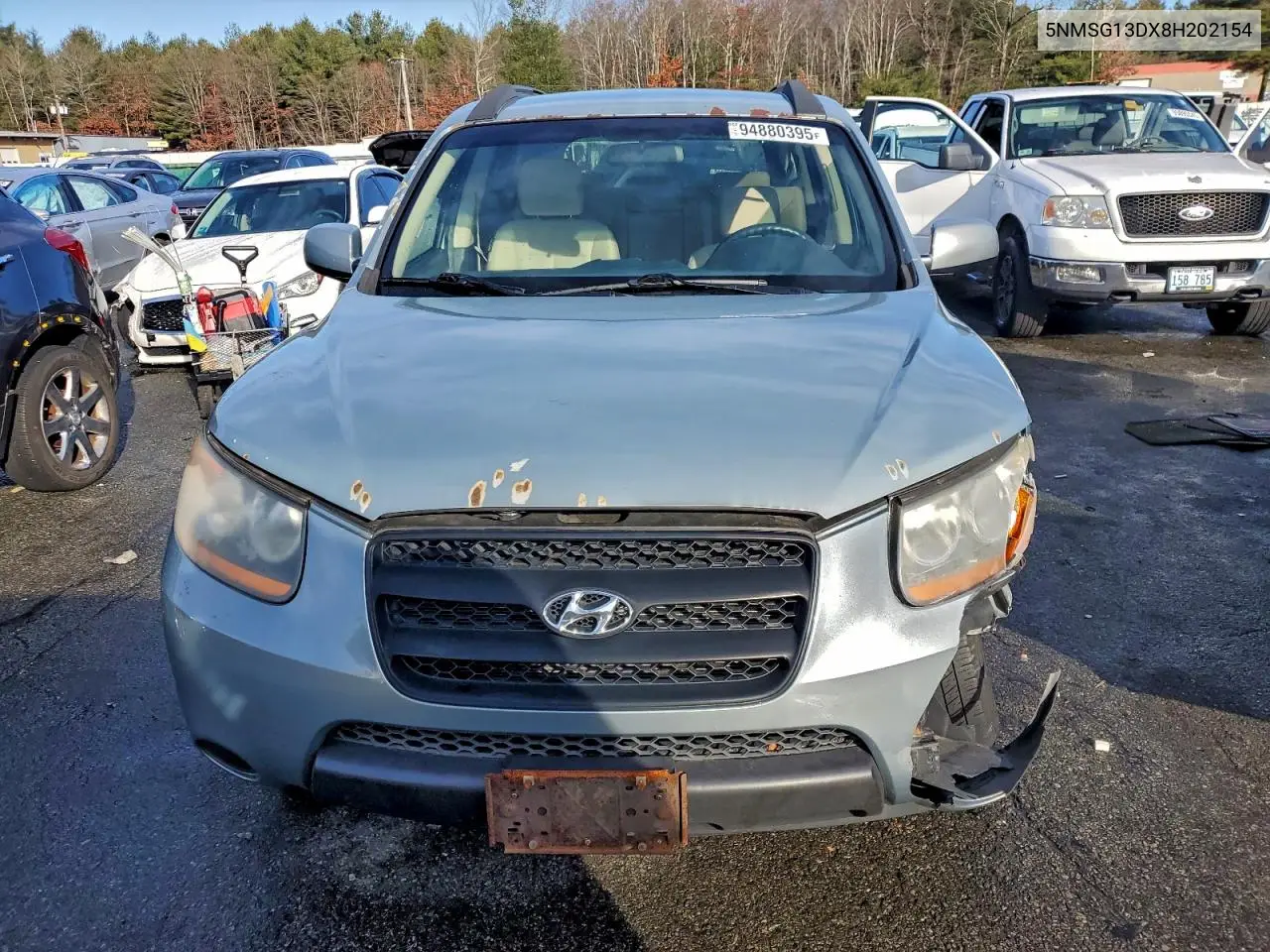 5NMSG13DX8H202154 2008 Hyundai Santa Fe Gls