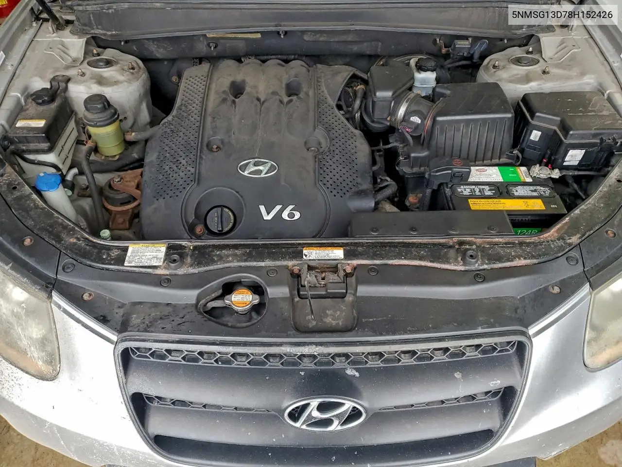 5NMSG13D78H152426 2008 Hyundai Santa Fe Gls