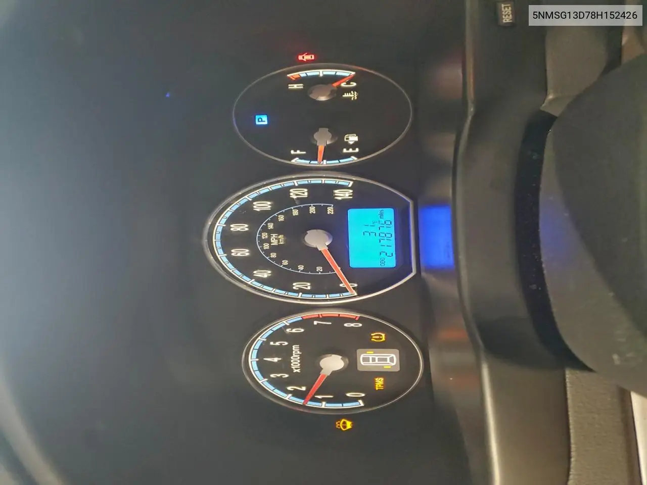 5NMSG13D78H152426 2008 Hyundai Santa Fe Gls