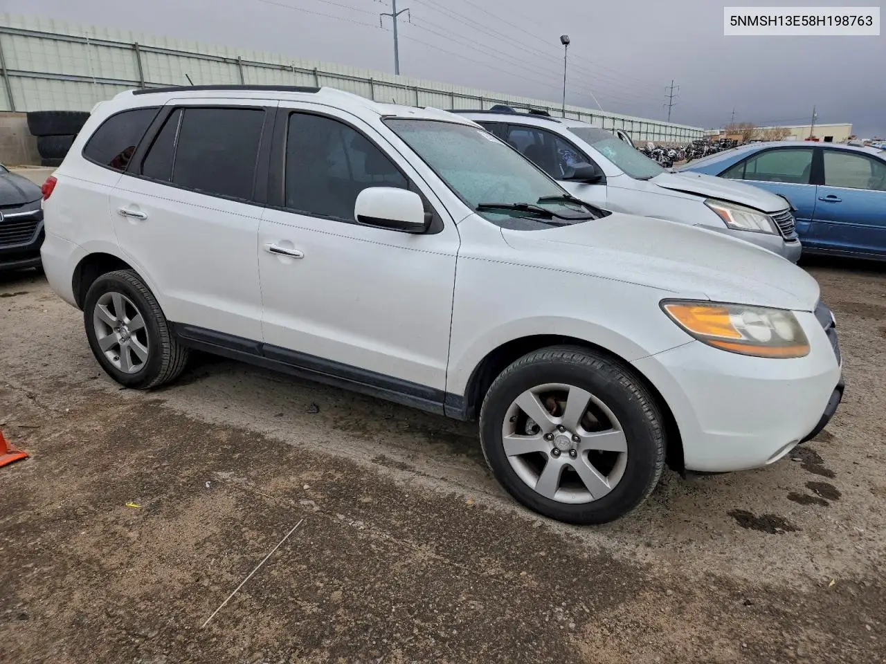 5NMSH13E58H198763 2008 Hyundai Santa Fe Se
