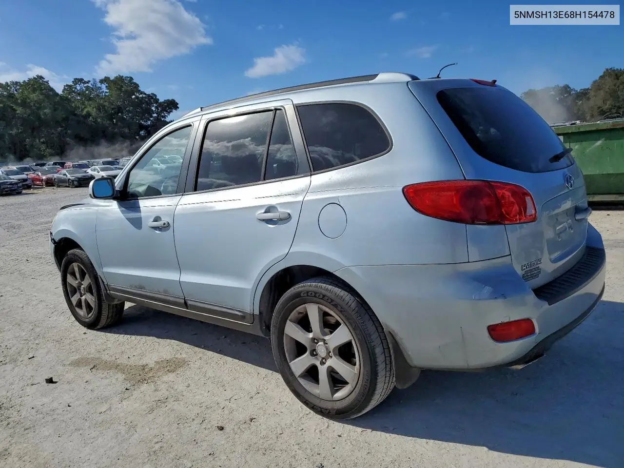 5NMSH13E68H154478 2008 Hyundai Santa Fe Se
