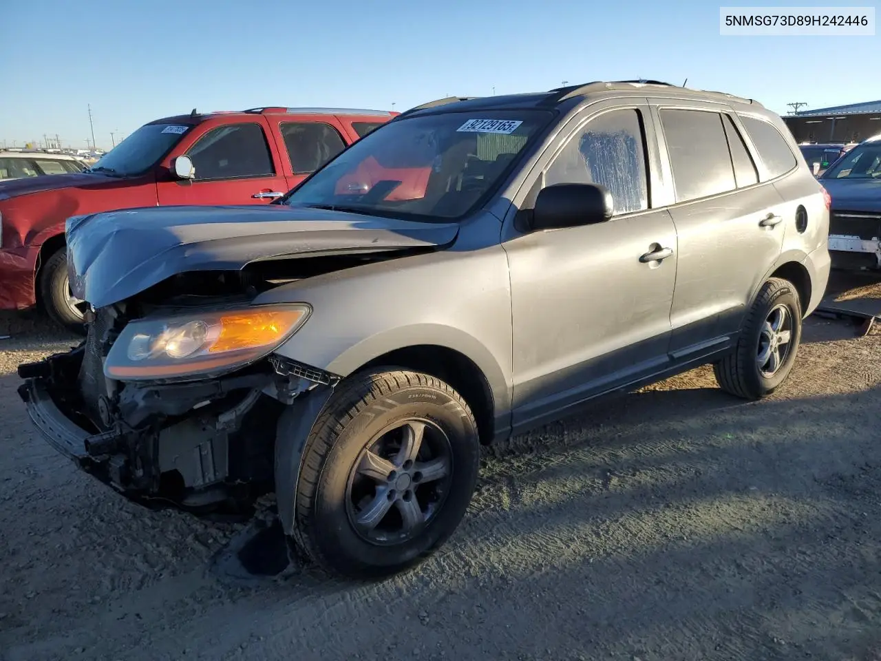 5NMSG73D89H242446 2009 Hyundai Santa Fe Gls