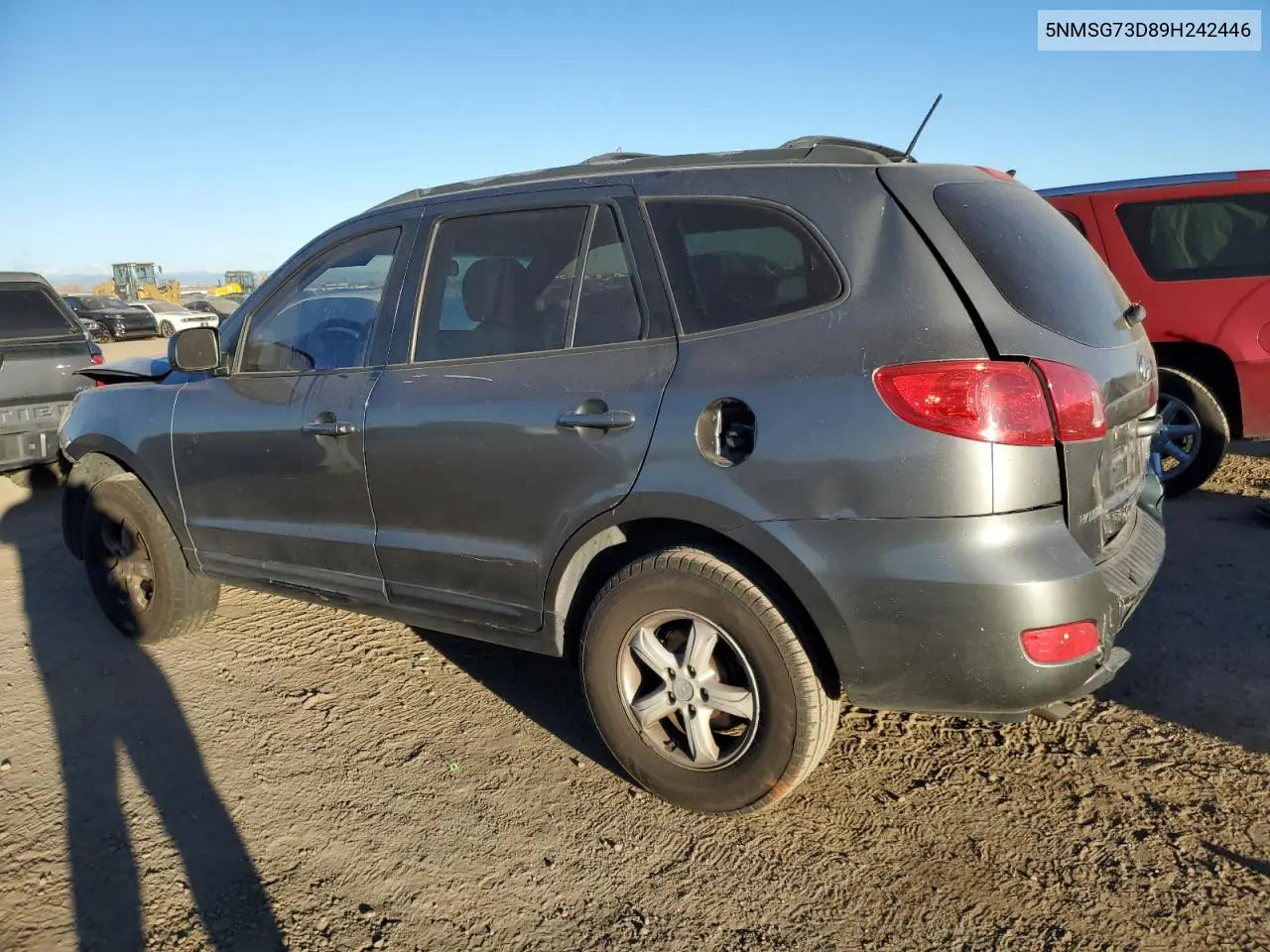 5NMSG73D89H242446 2009 Hyundai Santa Fe Gls