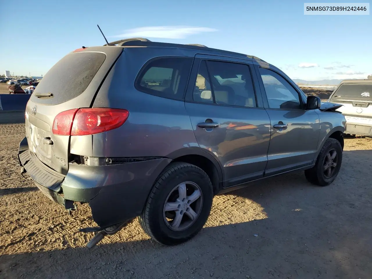 5NMSG73D89H242446 2009 Hyundai Santa Fe Gls