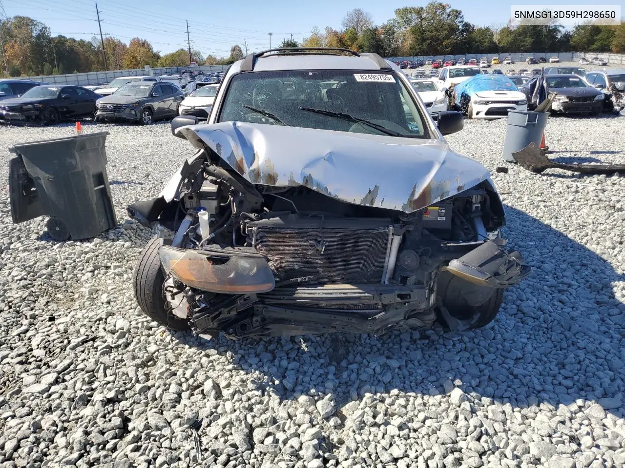 5NMSG13D59H298650 2009 Hyundai Santa Fe Gls