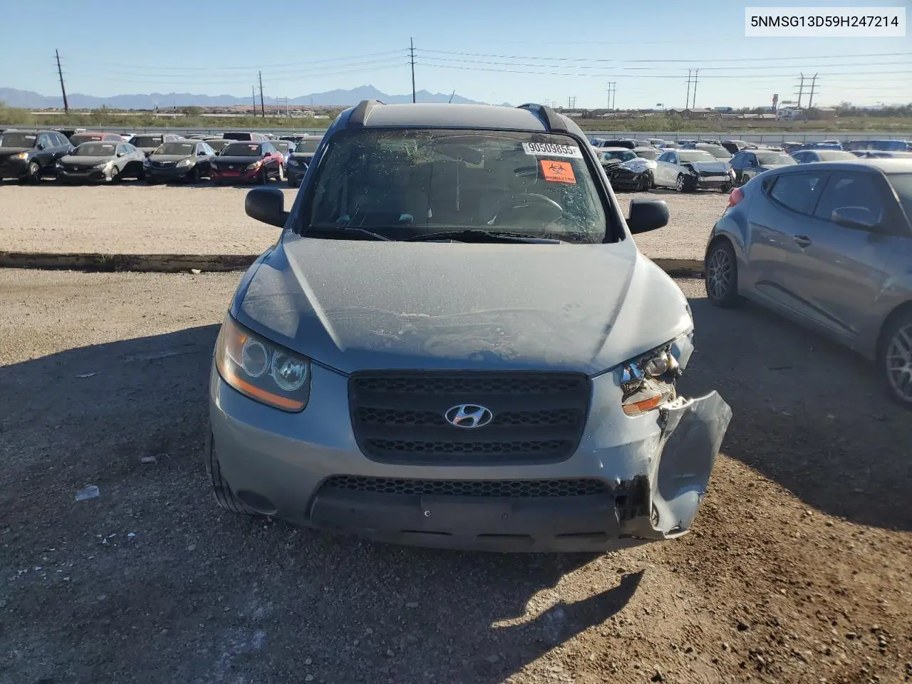 5NMSG13D59H247214 2009 Hyundai Santa Fe Gls