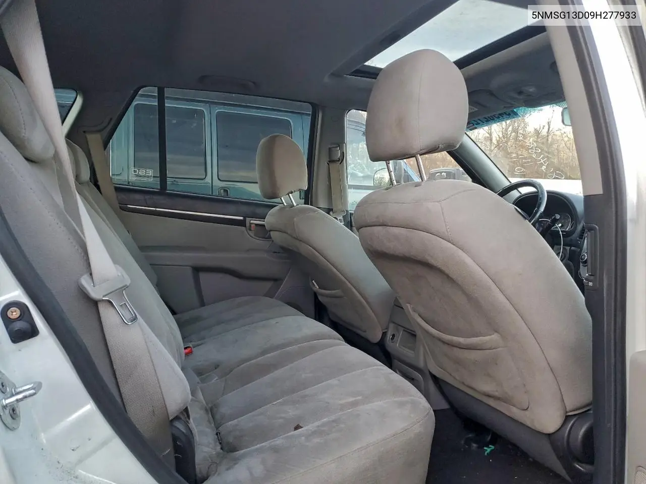 5NMSG13D09H277933 2009 Hyundai Santa Fe Gls