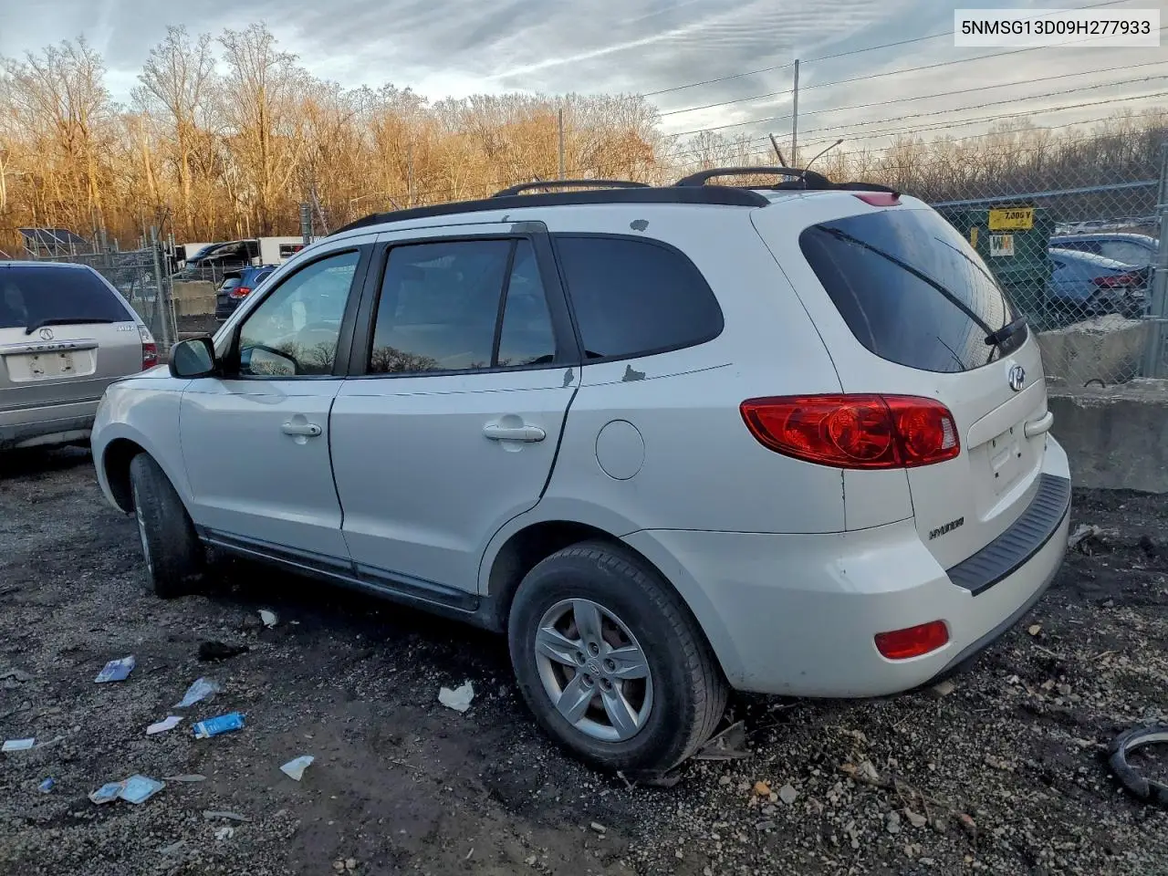 5NMSG13D09H277933 2009 Hyundai Santa Fe Gls
