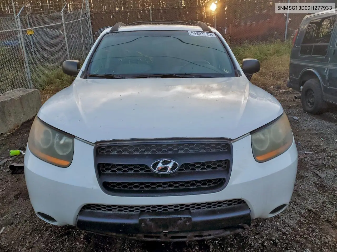 5NMSG13D09H277933 2009 Hyundai Santa Fe Gls