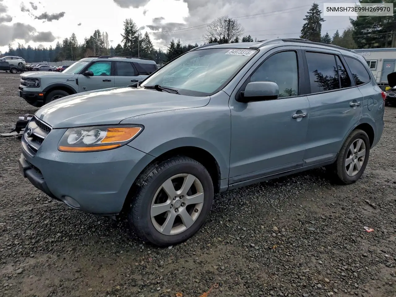 5NMSH73E99H269970 2009 Hyundai Santa Fe Se