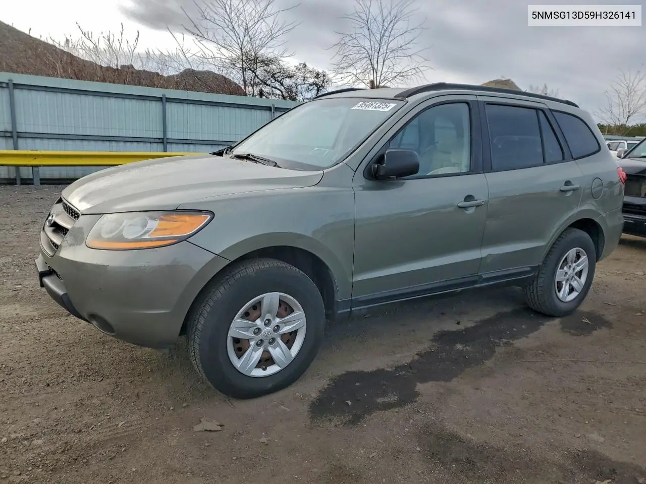 5NMSG13D59H326141 2009 Hyundai Santa Fe Gls