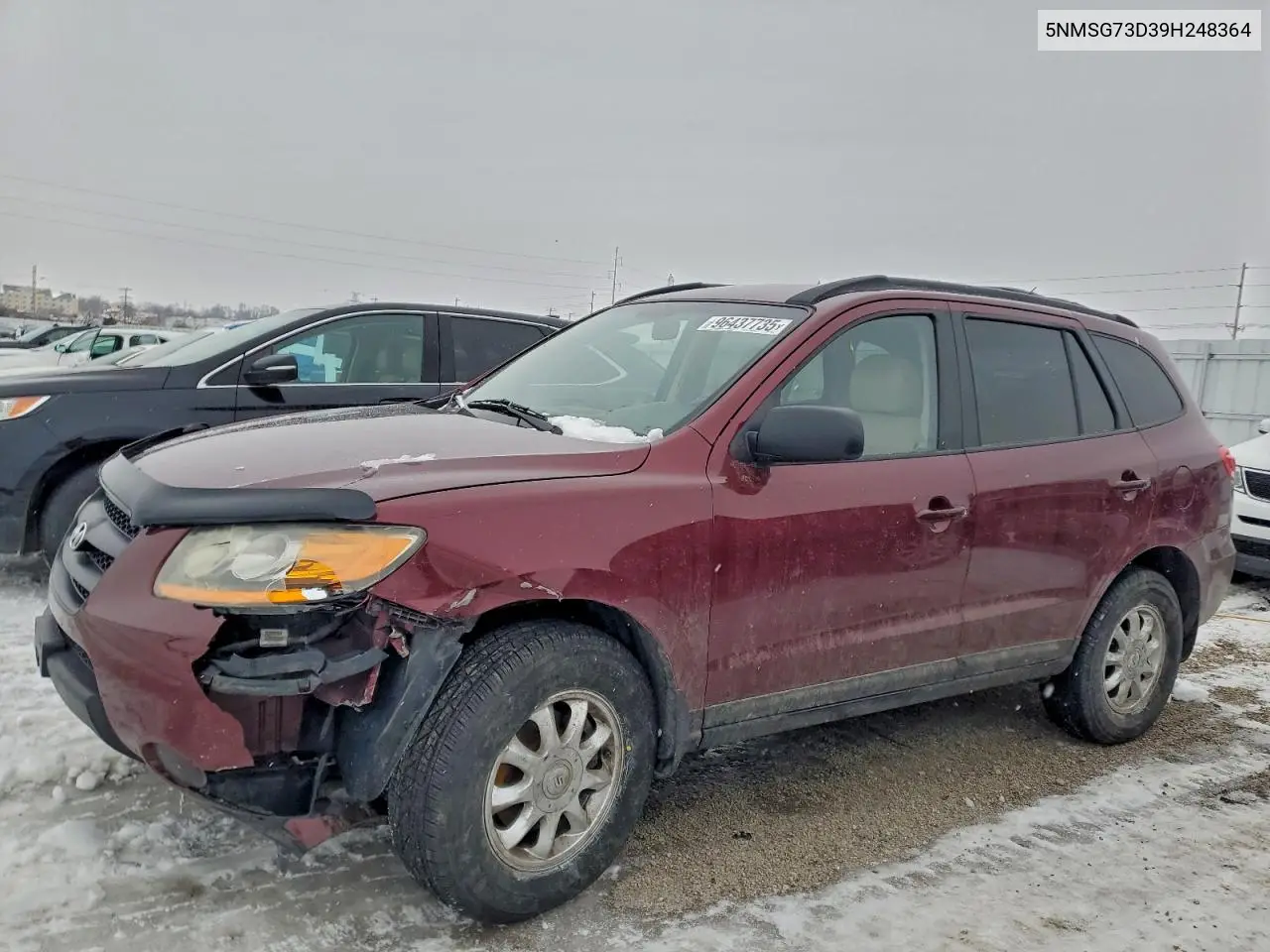 5NMSG73D39H248364 2009 Hyundai Santa Fe Gls