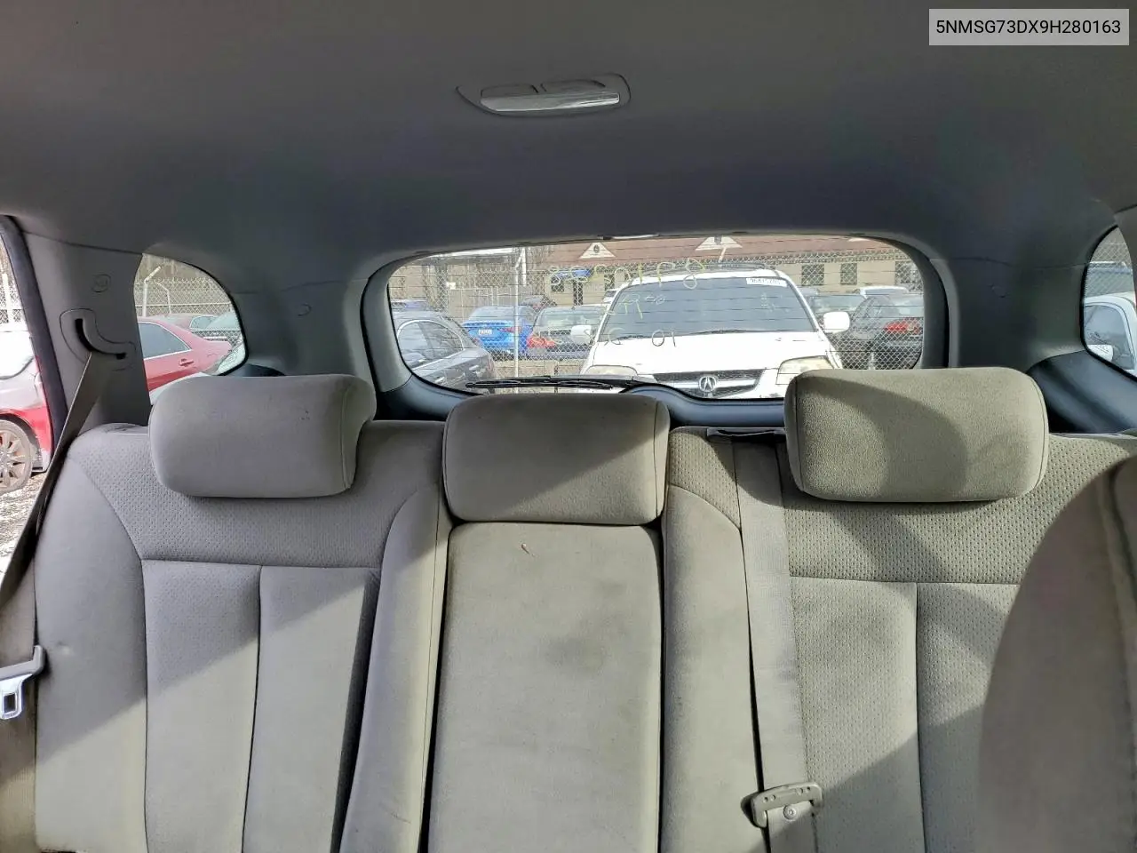 5NMSG73DX9H280163 2009 Hyundai Santa Fe Gls