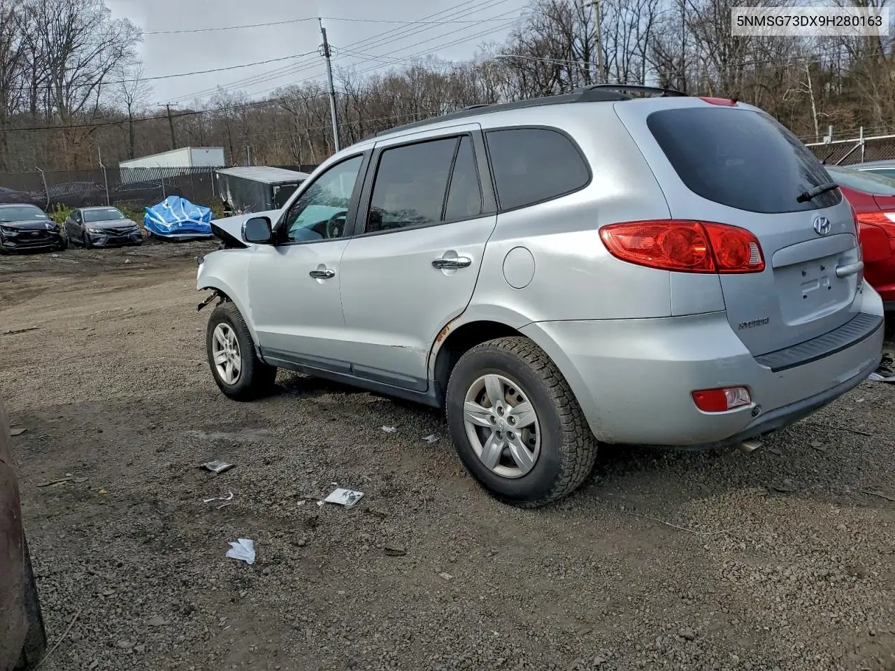 5NMSG73DX9H280163 2009 Hyundai Santa Fe Gls