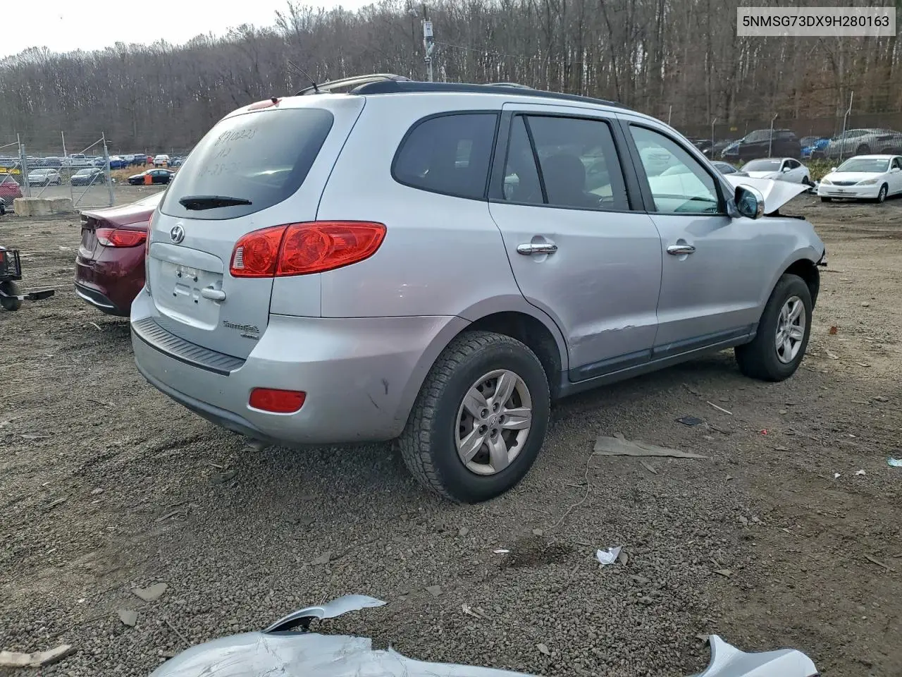 5NMSG73DX9H280163 2009 Hyundai Santa Fe Gls