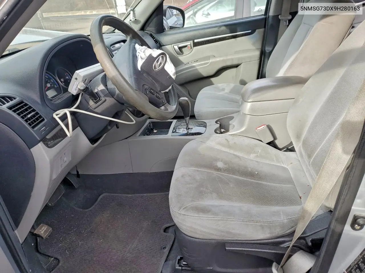 5NMSG73DX9H280163 2009 Hyundai Santa Fe Gls