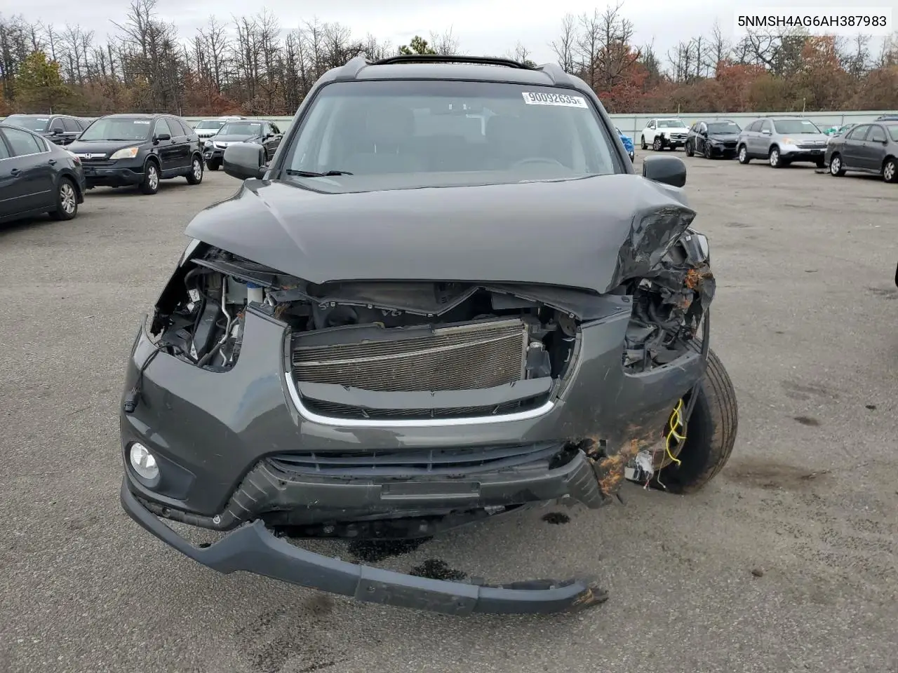 5NMSH4AG6AH387983 2010 Hyundai Santa Fe Se
