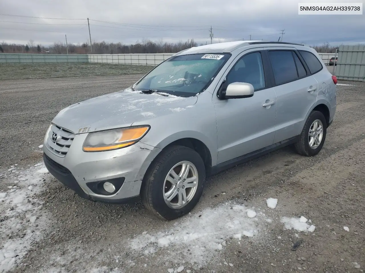 5NMSG4AG2AH339738 2010 Hyundai Santa Fe Gls